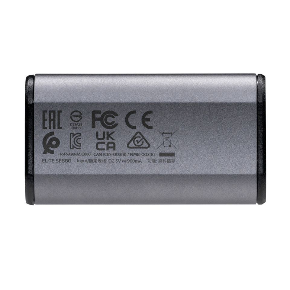 ADATA Externí SSD 1TB SE880,  USB-C 3.2 Gen 2x2,  R:2000/ W:2000MB/ s,  šedá1 