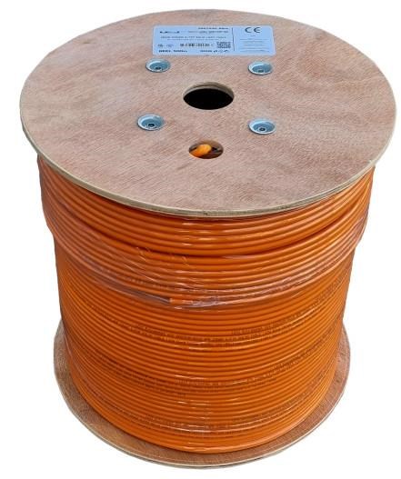 S/ FTP kabel LEXI-Net,  Cat6A,  LS0H,  B2ca-s1a, d0, a1,  oranžový,  500m,  cívka1 