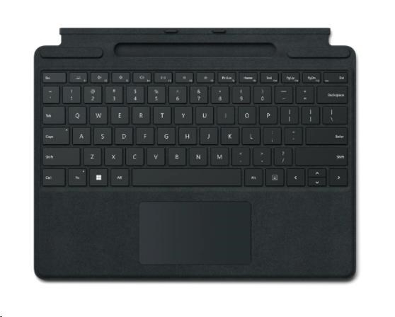 Klávesnica Microsoft Surface Pro Signature (čierna),  komerčná,  CZ/ SK (s potlačou)0 
