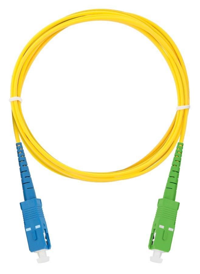 XtendLan simplexní patch kabel SM 9/ 125,  OS2,  SC-SC(APC),  LS0H,  1m0 
