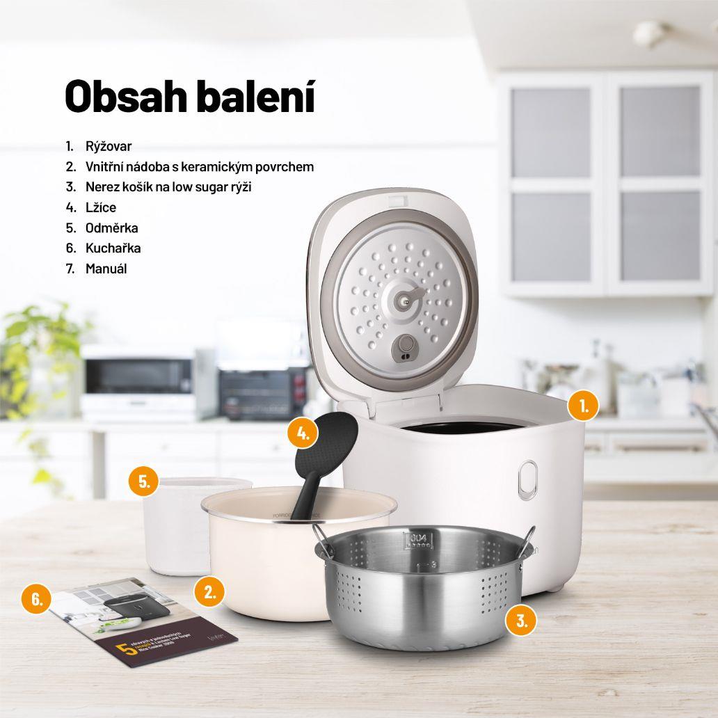 Lauben Low Sugar Rice Cooker 3000WT - rýžovar1 
