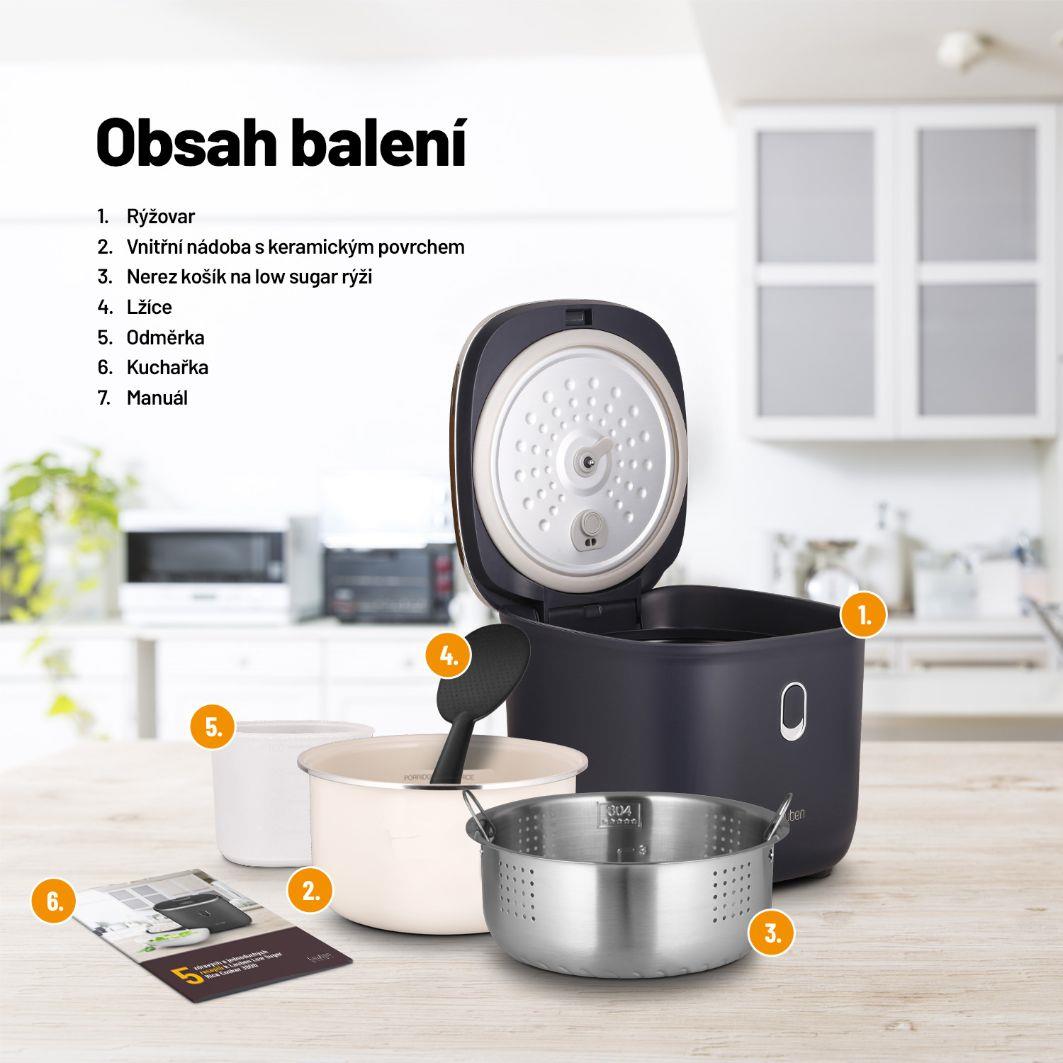 Lauben Low Sugar Rice Cooker 3000AT - rýžovar10 