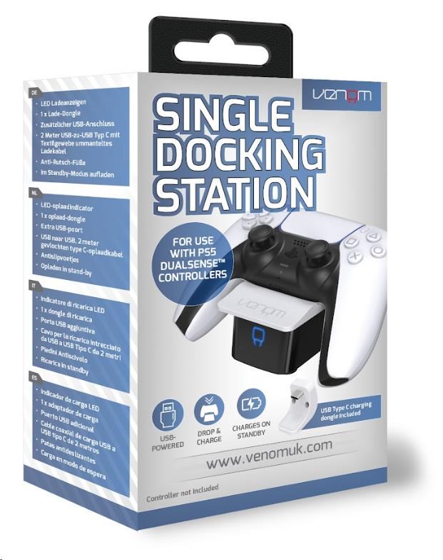 VENOM VS5000 White PS5 Single Docking Station0 