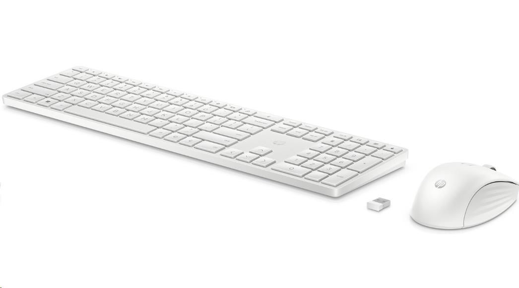 HP 650 Wireless Keyboard & Mouse- CZ/ SK klávesnice a myš,  bílá0 