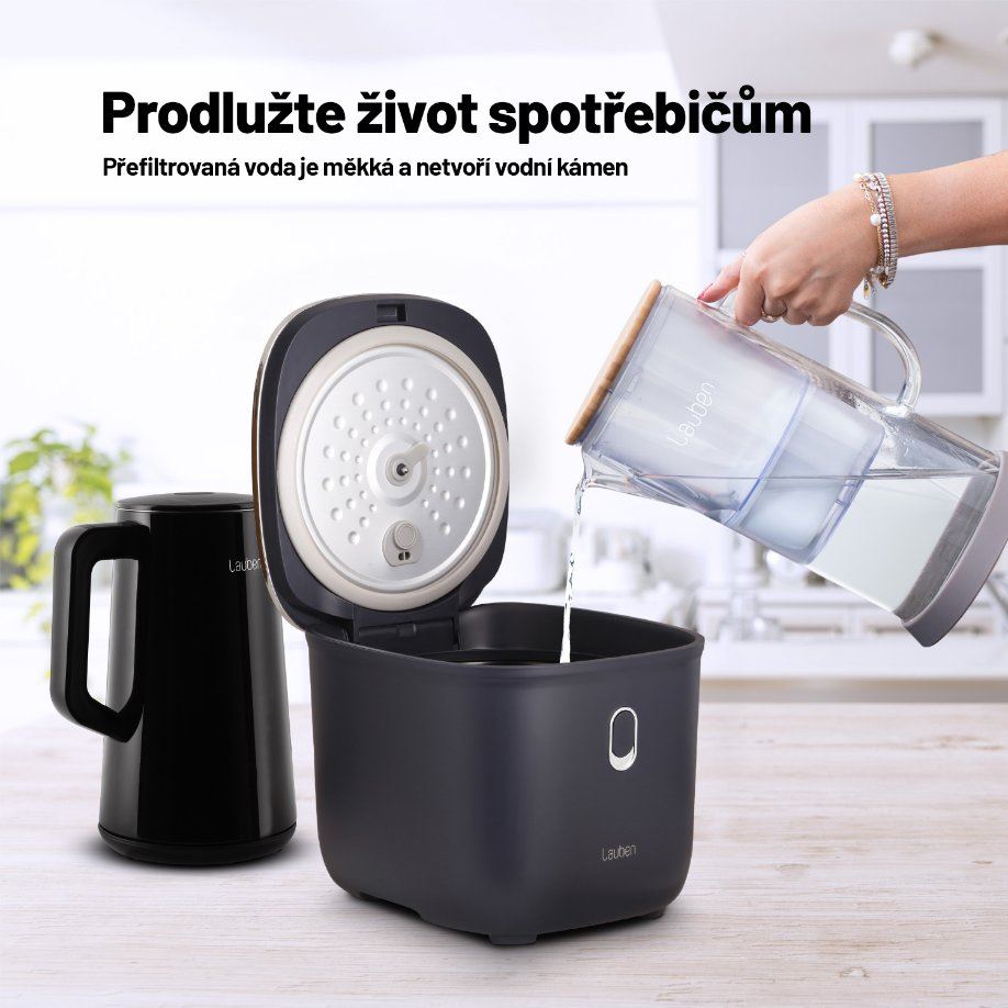 Lauben Glass Water Filter Jug 32GW - filtrační konvice2 