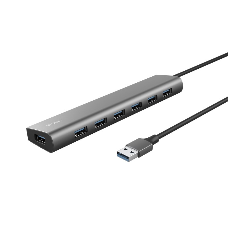 TRUST rozbočovač HALYX,  7portový rozbočovač USB 3.2 Gen10 