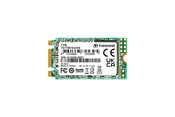 TRANSCEND SSD 425S 250GB,  M.2 2242 SSD,  SATA3 B+M Key,  TLC0 