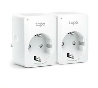 TP-Link Tapo P100(2-pack)(EU) chytrá WiFi mini zásuvka (2300W, 10A, 2, 4 GHz, BT)0 
