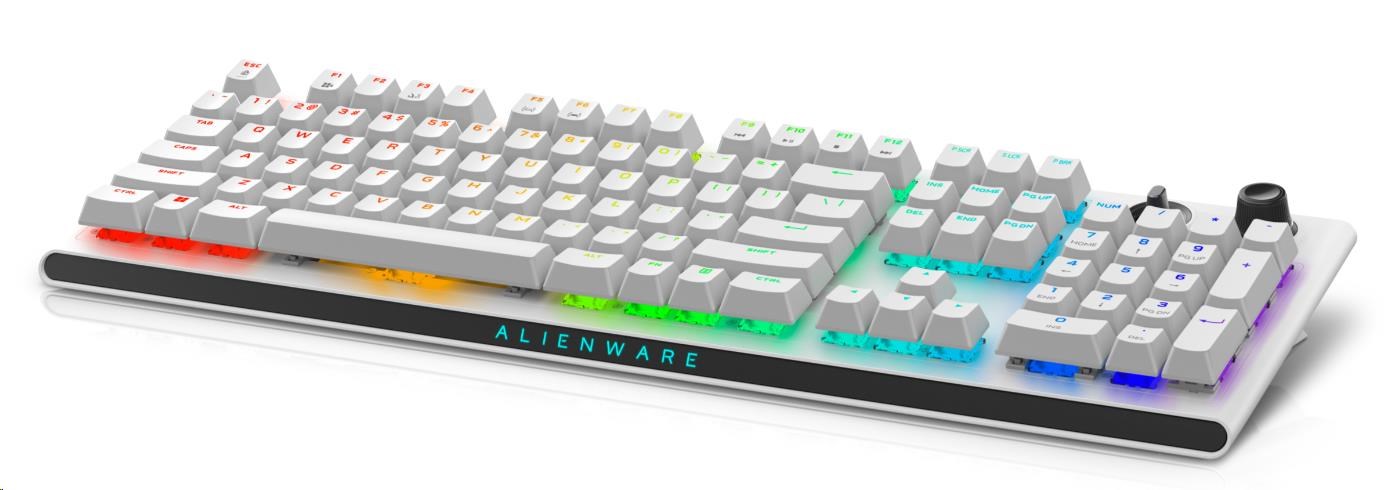 DELL KLÁVESNICA  Alienware Tri-Mode Wireless Gaming Keyboard - AW920K (Lunar Light)4 