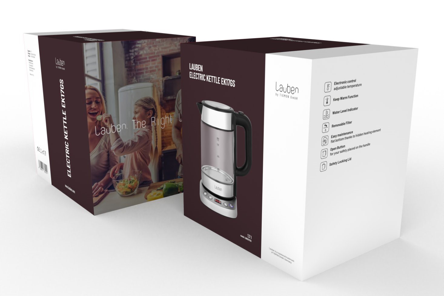 Lauben Electric Kettle EK17GS12 