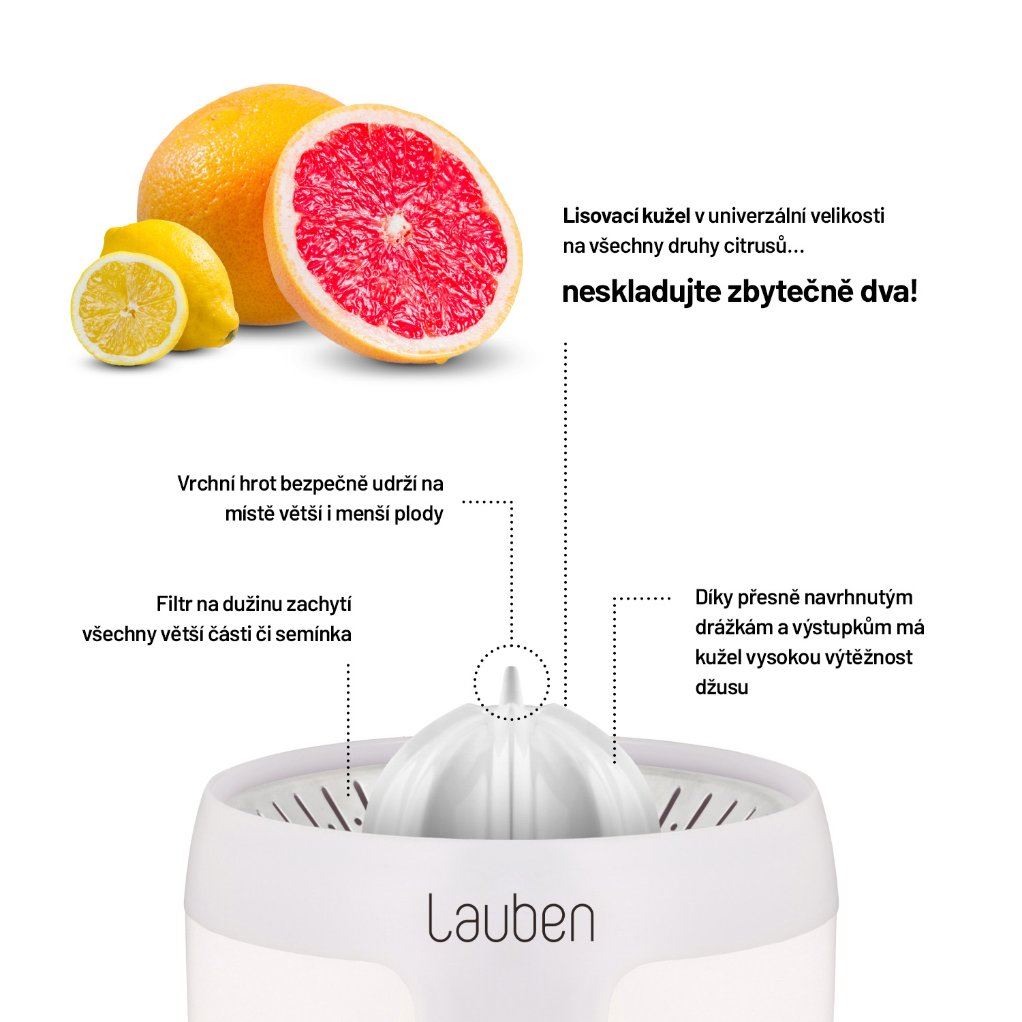Lauben Electric Citrus Juicer 110WT - odšťavňovač1 