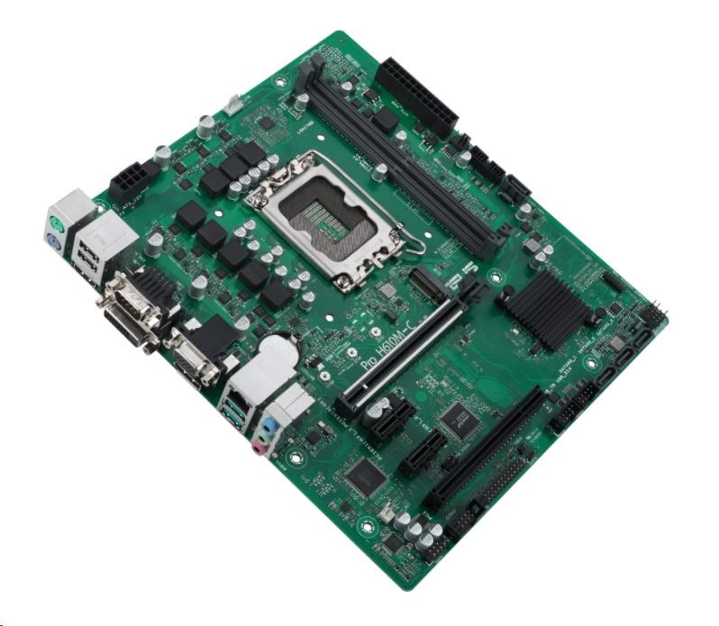 ASUS MB Sc LGA1700 PRO H610M-C-CSM,  Intel H610,  2xDDR5,  1xDP,  1xHDMI,  1xDVI,  1xVGA,  mATX2 