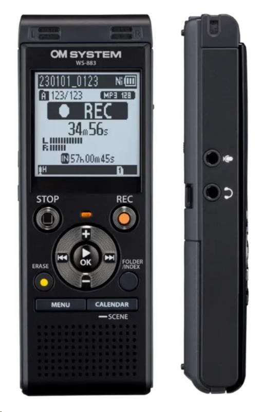 Olympus WS-883 digitální záznamník s nabíjecím NI-MH akumulátorem0 