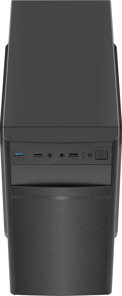 EUROCASE skříň MC X103 black,  micro tower,  1x USB 3.0,  2x USB 2.0,  2x audio,  bez zdroje7 
