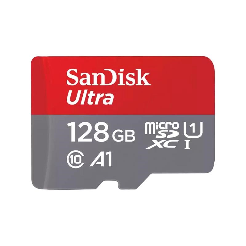 Karta SanDisk MicroSDHC 128 GB Ultra (120 MB/ s,  A1 Class 10 UHS-I ) + adaptér0 