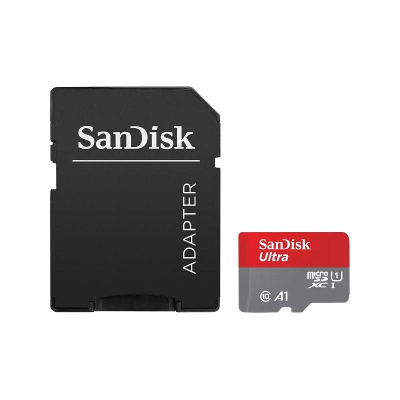 SanDisk MicroSDXC karta 128GB Ultra (140MB/ s,  A1 Class 10 UHS-I ) + adaptér1 