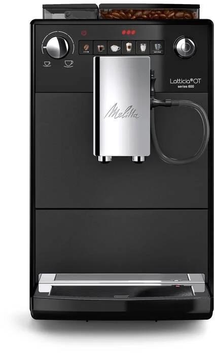MELITTA Latticia OT Espresso kávovar,  15 bar,  2 šálky najednou,  vestavěný mlýnek,  5 programů mletí,  černý2 