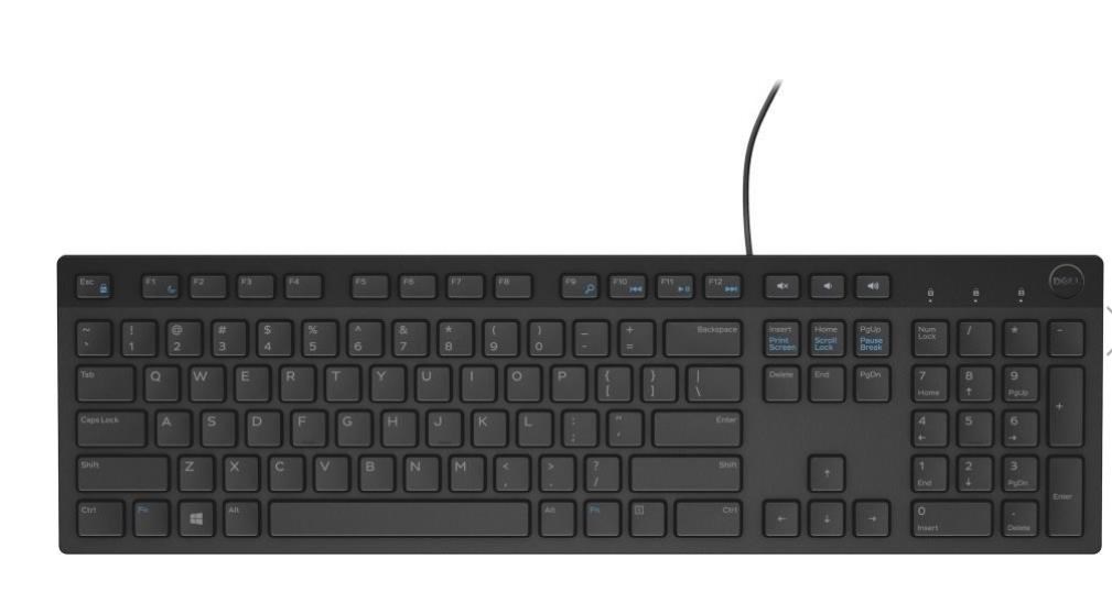 DELL Multimedia Keyboard-KB216 - Czech/Slovak (QWERTZ) - Black0 