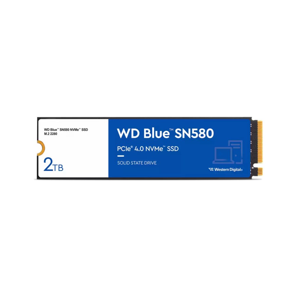 WD BLUE SSD NVMe 2TB PCIe SN580, Gen4 ,  (R:4150,  W:4150MB/ s)1 