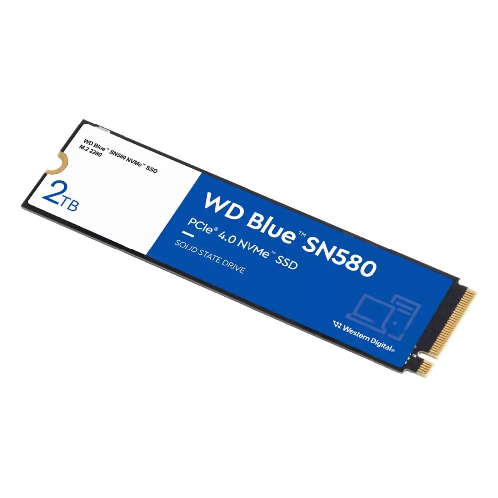 WD BLUE SSD NVMe 2TB PCIe SN580, Gen4 ,  (R:4150,  W:4150MB/ s)2 
