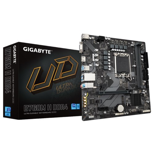 GIGABYTE MB Sc LGA1700 B760M H DDR4,  Intel B760,  2xDDR4,  1xHDMI,  1xVGA,  mATX0 