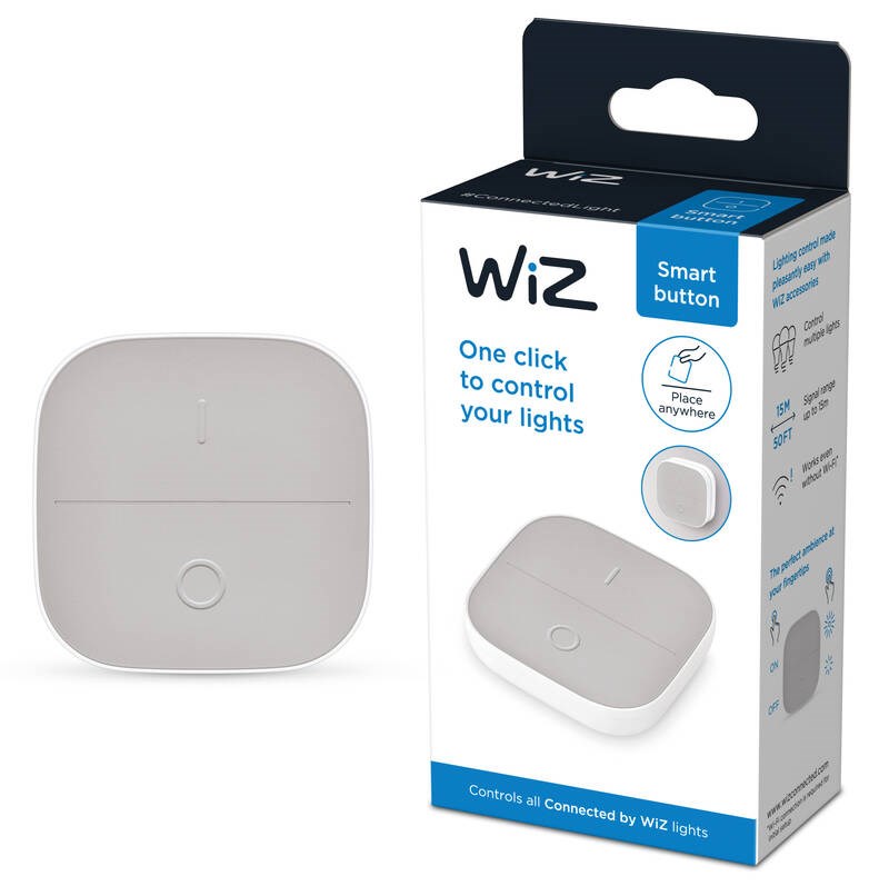 PHILIPS WiZ Portable Button šedé/ bílé - spínač0 