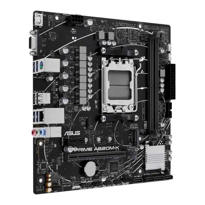 ASUS MB Sc AM5 PRIME A620M-K,  AMD A620,  2xDDR5,  1xHDMI,  1xVGA,  mATX3 