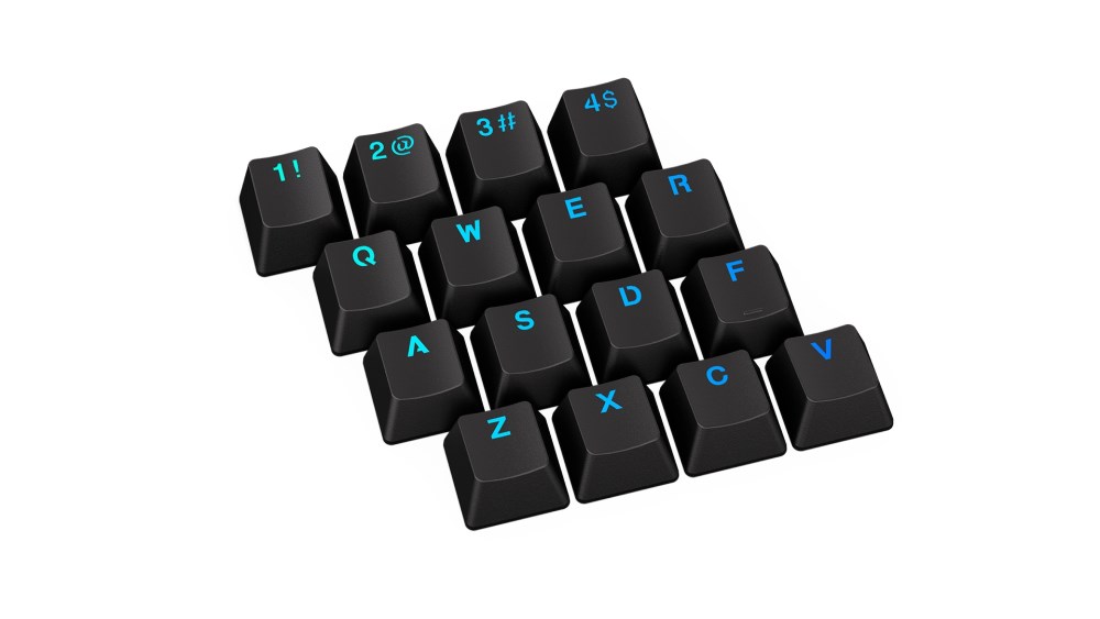 Endorfy klávesy PBT Double shot,  černá4 