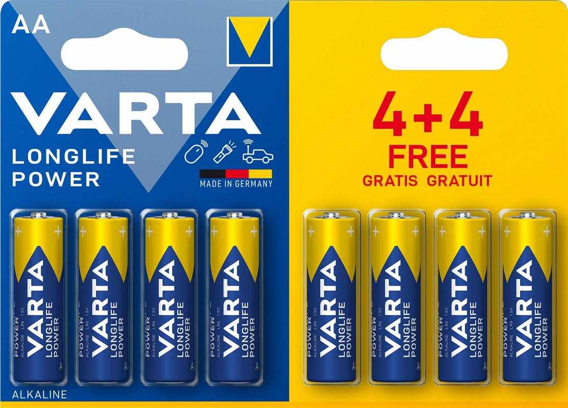 Varta LR6/ 4+4 Longlife POWER 49060 