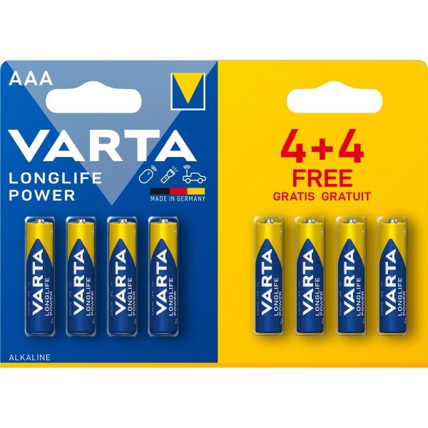 Varta LR03/ 4+4 Longlife POWER 49030 