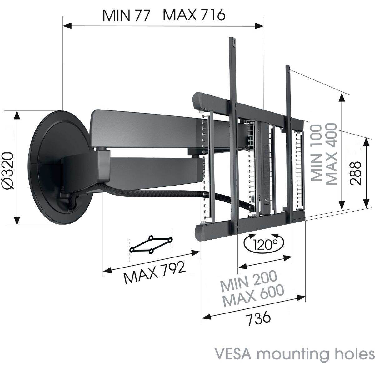 Vogel"s TVM 7675 MotionMount - elektrický držák2 