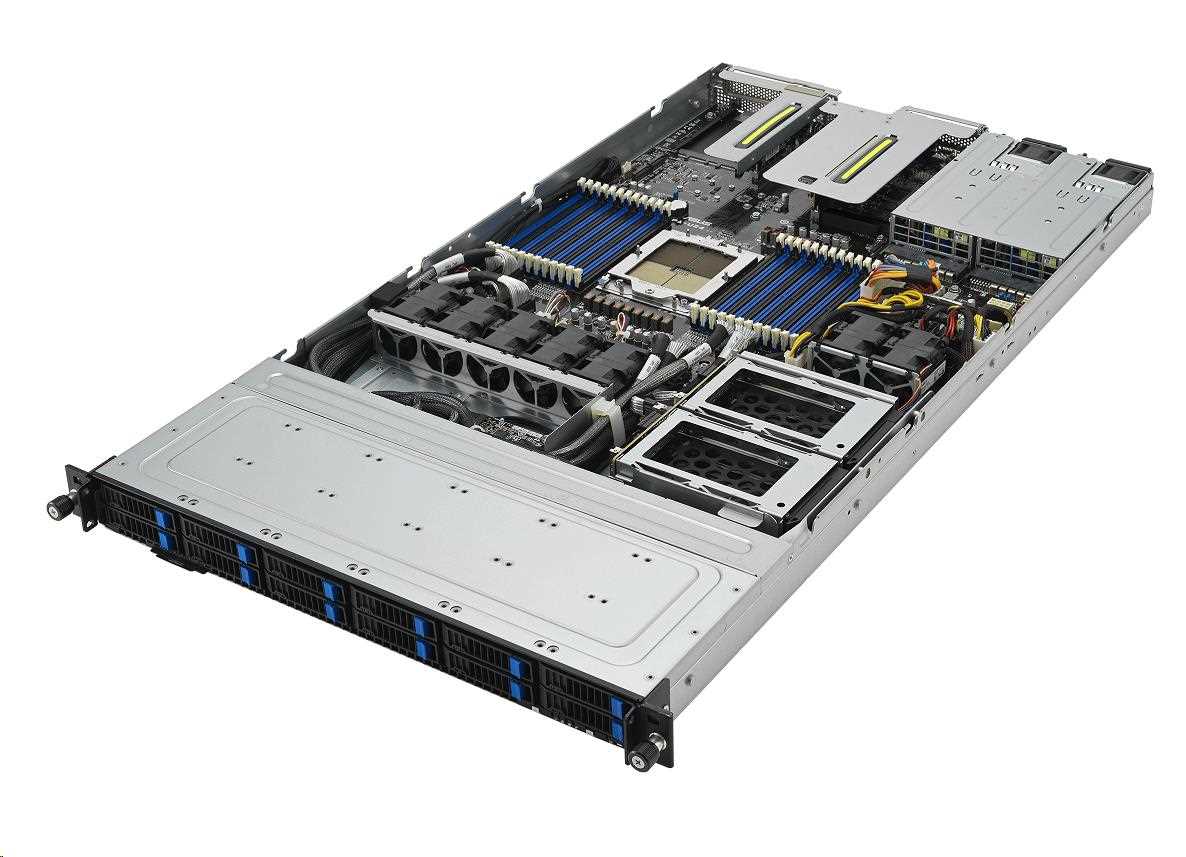 ASUS Server 1610F-RS500A Genoa 9124 (3, 7G/ 16C/ 64M/ 4800) 3xPCI-E 1xOCP 3.0 12SFF/ NVMe5 2x1600W 2x1G iKVM 1U0 