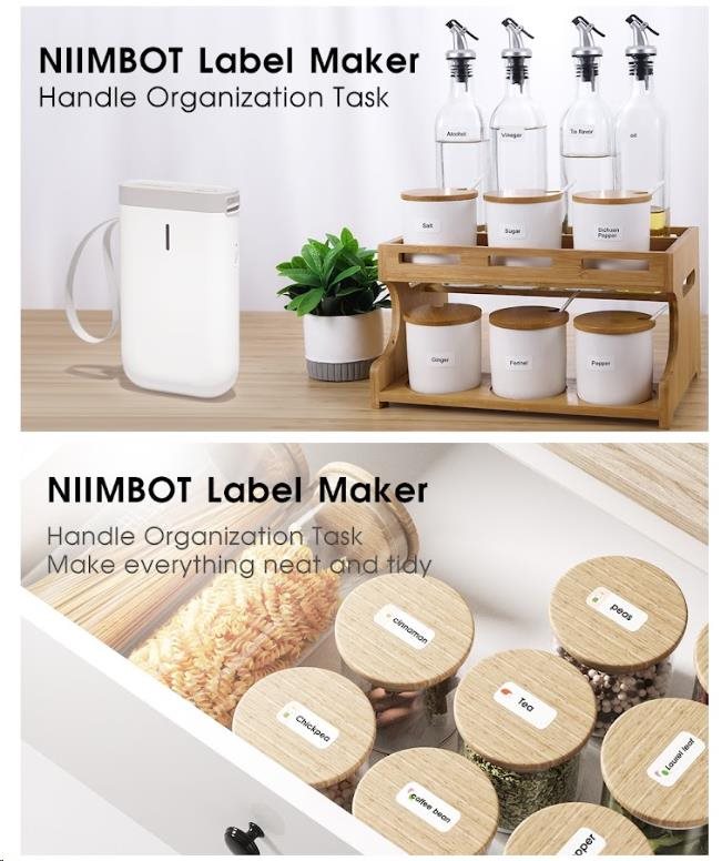 Niimbot Tiskárna štítků D11 Smart bílá + role štítků3 