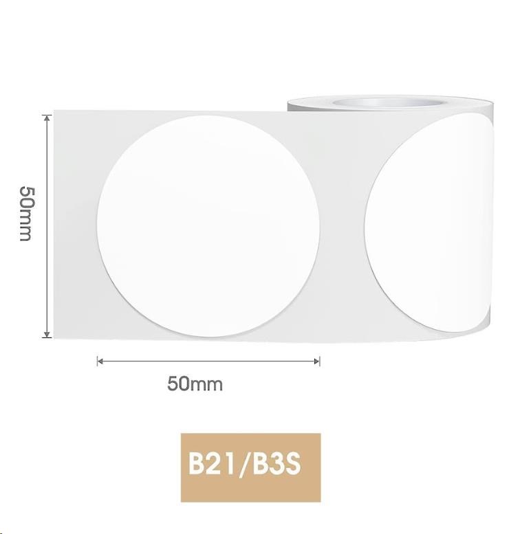 Niimbot štítky R 50x50mm 150ks Round pro B21,  B21S,  B3S,  B10 