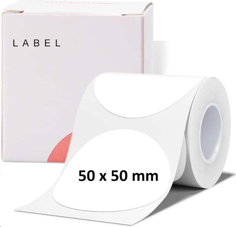 Niimbot štítky R 50x50mm 150ks Round pro B21,  B21S,  B3S,  B12 
