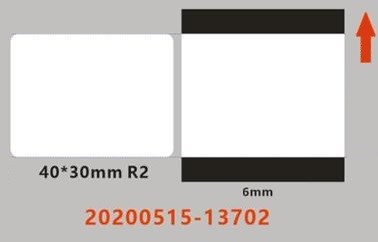 Niimbot štítky ER 40x30mm 230ks Průhledné pro B21,  B21S,  B3S, B11 