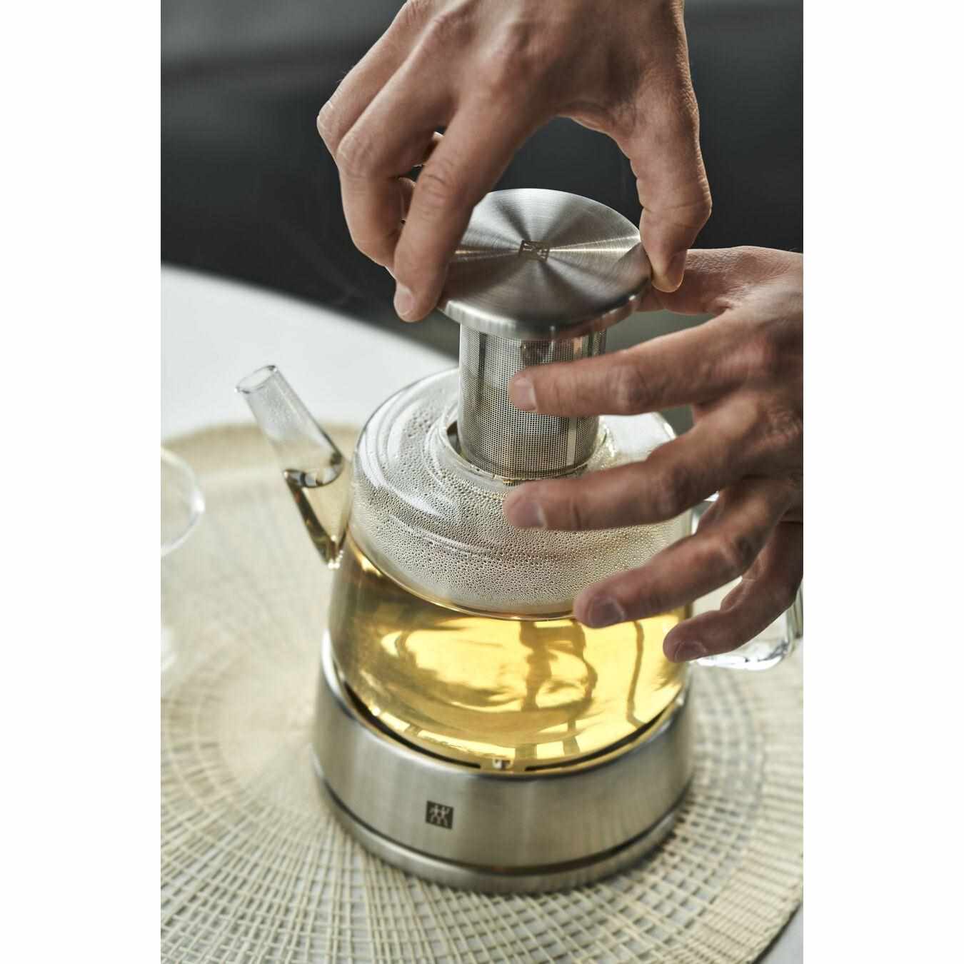 ZWILLING čajová konvice,  nerezové sítko,  nerezový stojan na čajovou svíčku,  800 ml - Sorrento1 