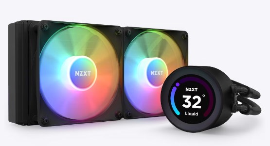 NZXT vodní chladič Kraken 280 ELITE RGB /  2x140mm RGB fan /  LCD disp. /  6 let /  LGA1851 /  AM52 