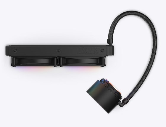 NZXT vodní chladič Kraken 280 ELITE RGB /  2x140mm RGB fan /  LCD disp. /  6 let /  LGA1851 /  AM53 