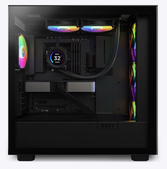NZXT vodní chladič Kraken 280 ELITE RGB /  2x140mm RGB fan /  LCD disp. /  6 let /  LGA1851 /  AM51 