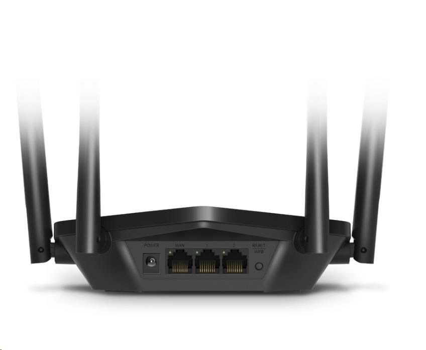 MERCUSYS MR60X WiFi6 router (AX1500, 2, 4GHz/ 5GHz, 2xGbELAN, 1xGbEWAN)1 