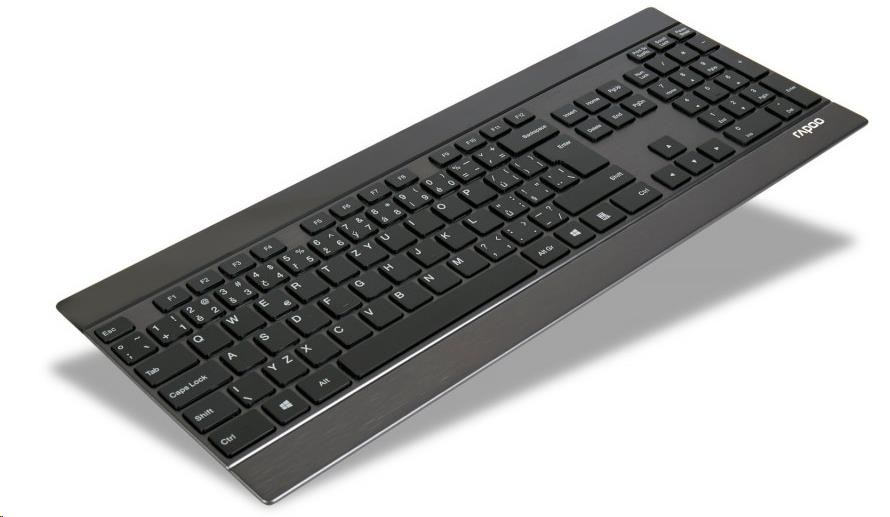 RAPOO Klávesnice E9270p USB,  multimediální,  bezdrátová,  černá,  CZ5 