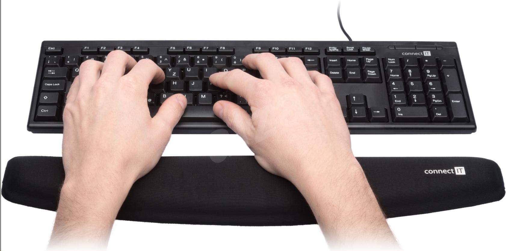 Opierka zápästia CONNECT IT pred klávesnicou (pamäťová pena)1 
