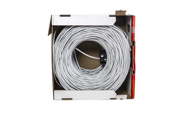 UTP kabel LYNX REELEX AIR, Cat5E, drát, PVC, Eca, šedý, 305m0 