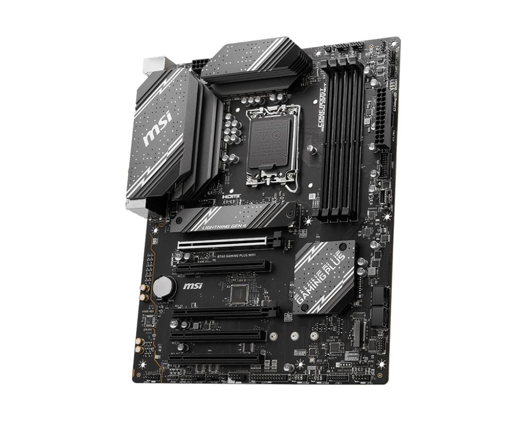 MSI MB Sc LGA1700 B760 GAMING PLUS WIFI,  Intel B760,  4xDDR5,  1xDP,  1xHDMI,  ATX2 