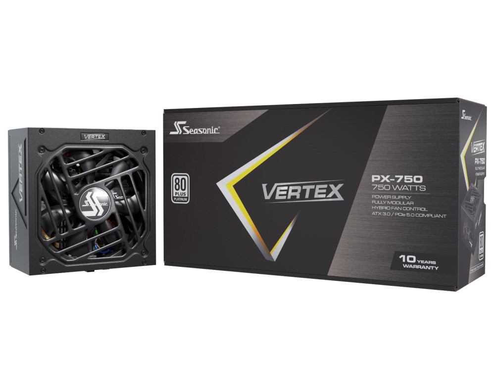 SEASONIC zdroj 750W VERTEX,  80+ PLATINUM,  135 mm,  ATX3 