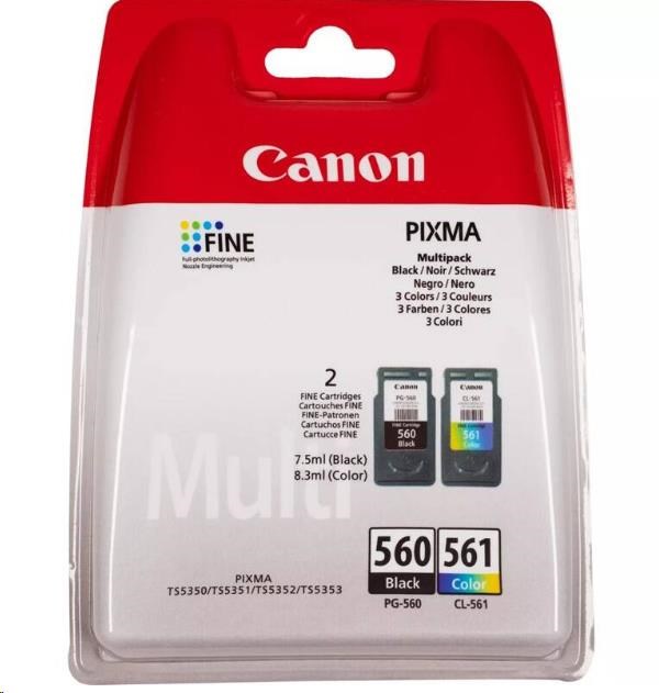 Canon CARTRIDGE PG-560 + CL-561 Multipack pro PIXMA TS535x,  TS535xa,  TS745x,  TS745xi (180 str.)0 