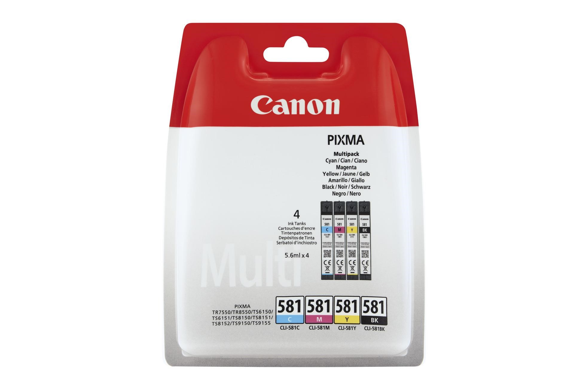 Canon BJ CARTRIDGE CLI-581 C/ M/ Y/ BK MULTI BLISTER0 