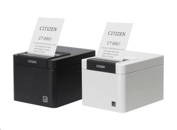 Citizen CT-E601, USB, USB Host, 8 dots/mm (203 dpi), cutter, white0 