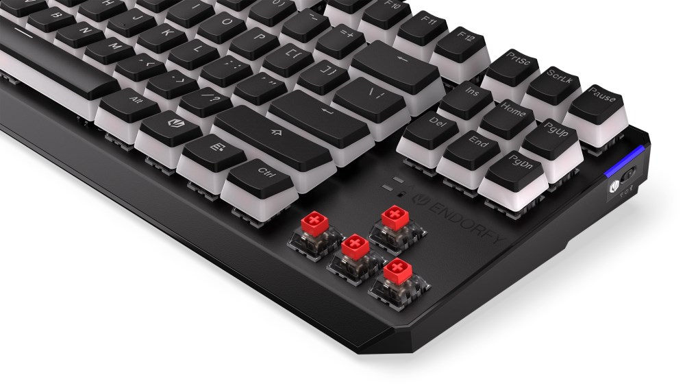 Endorfy herní klávesnice Thock TKL Red Pudding/  bezdrátová /  red switch /  mechanická /  US layout /  černá RGB5 